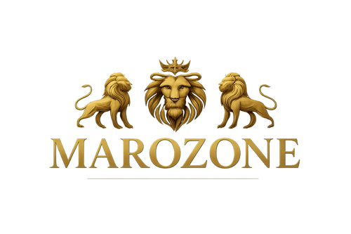 THE NAME FOR MY STORE IS MAROZONE I WANT A BIG SAZE LATHER AND HAVE TOO BE IN GOLD AND SMTING LIKE LIONS